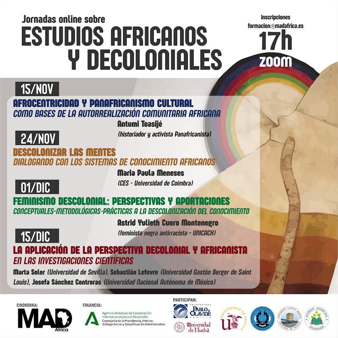 Jornadas online sobre Estudios Africanos y decoloniales de MAD África