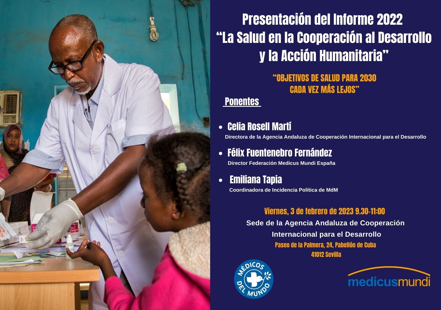 Presentación en Andalucía del informe 2022 “La Salud en la Cooperación al Desarrollo y la Acción Humanitaria”