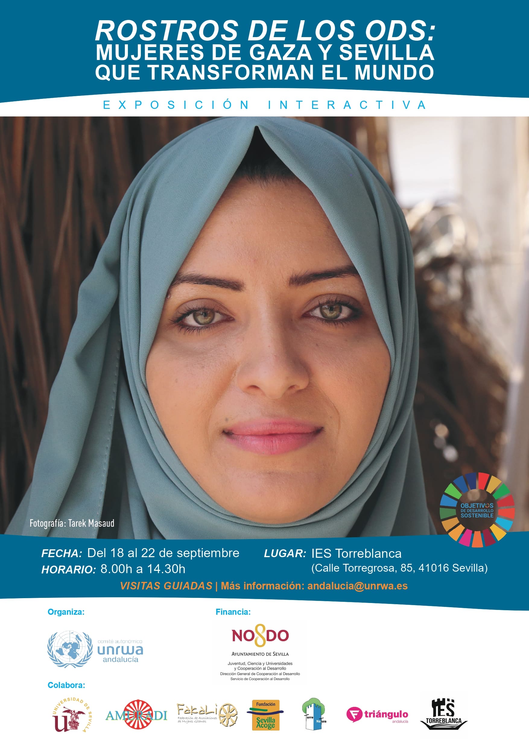 Exposición interactiva| Rostros de los ODS: mujeres de Gaza y Sevilla que transforman el mundo