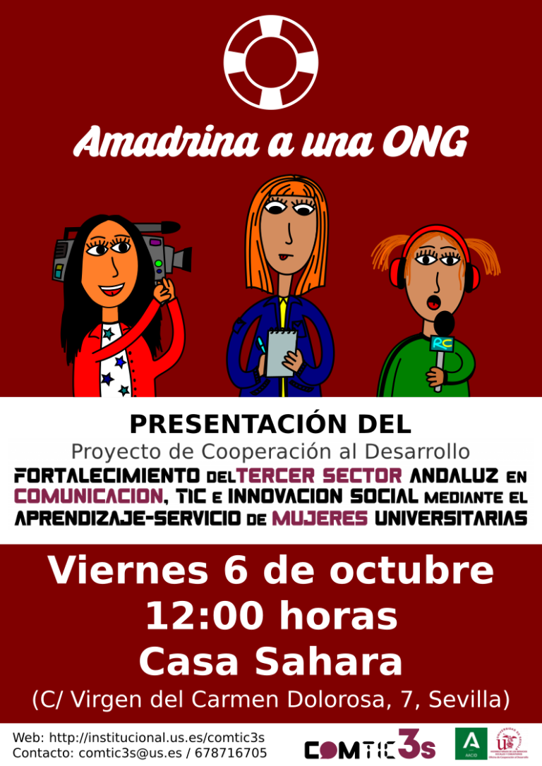 “Amadrina a una ONG”: Presentación de proyecto para fortalecer la comunicación del Tercer Sector andaluz