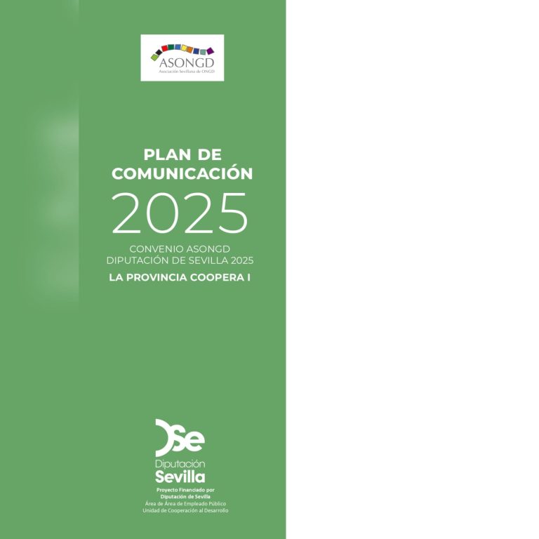 Plan de Comunicación Convenio ASONGD y Diputación de Sevilla 2025