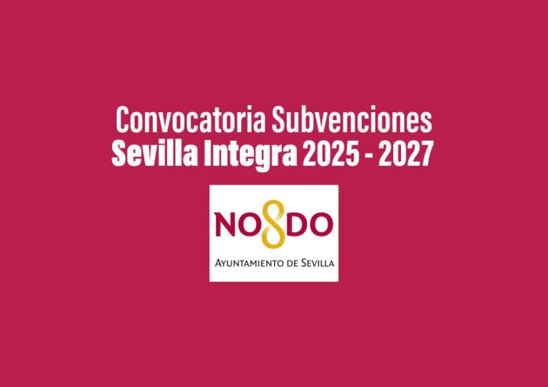 El Ayuntamiento de Sevilla, a través del Área de Barrios y Colectivos de Atención Preferente, Derechos Sociales, Empleo, Familia, Igualdad y Asociaciones, ha lanzado la convocatoria pública de subvenciones "Sevilla Integra 2025-2027" y cuyo objetivo principal es apoyar actuaciones dirigidas a facilitar la inserción sociolaboral de personas con dificultades de inserción residentes en el municipio de Sevilla.