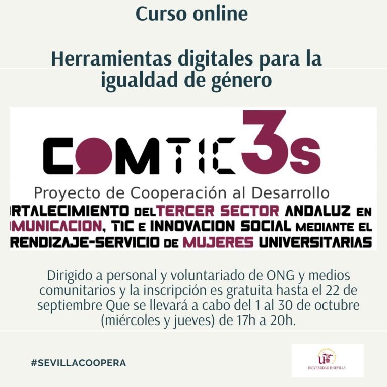 Curso online sobre “Herramientas digitales para la igualdad de género”