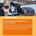 El bloqueo de Israel a las ONG en Palestina pone en grave riesgo la escasa asistencia humanitaria que ahora se recibe
