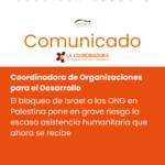 El bloqueo de Israel a las ONG en Palestina pone en grave riesgo la escasa asistencia humanitaria que ahora se recibe