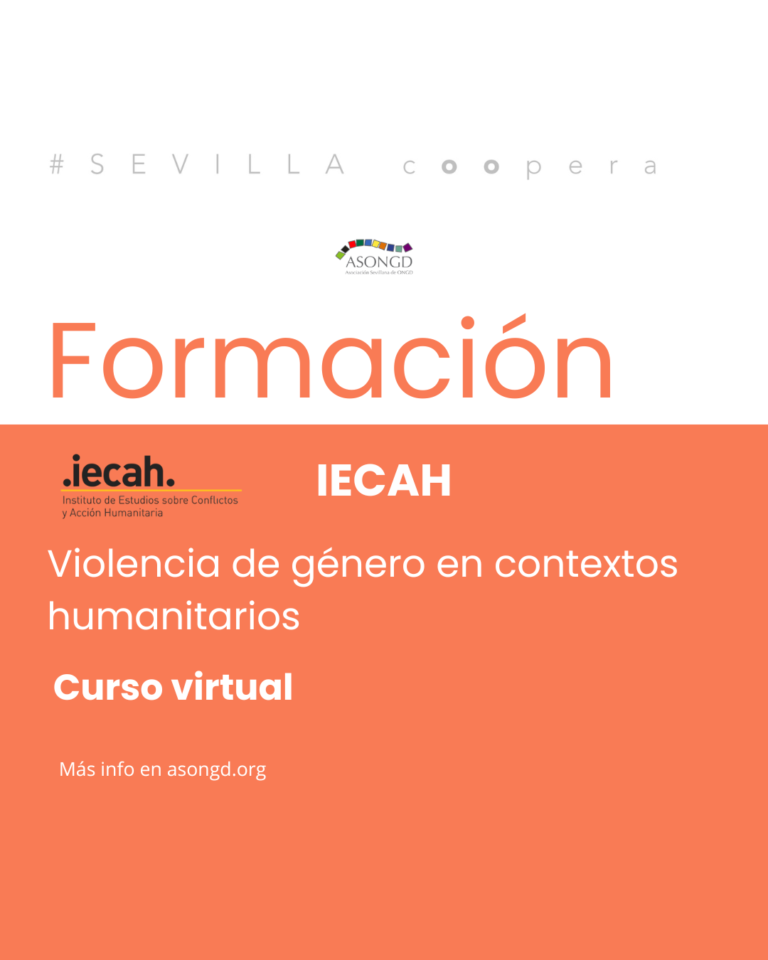 Curso virtual con IECAH: Violencia de género en contextos humanitarios