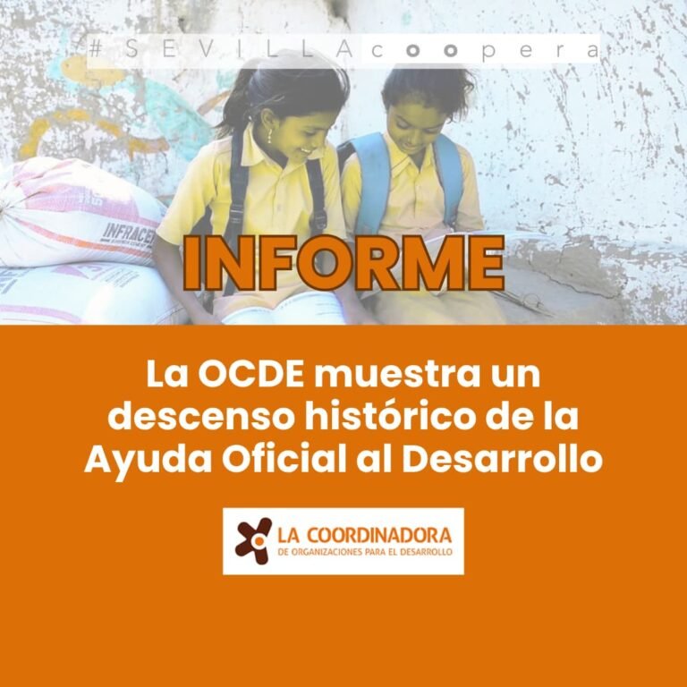 Descenso histórico de los recursos mundiales destinados a cooperación