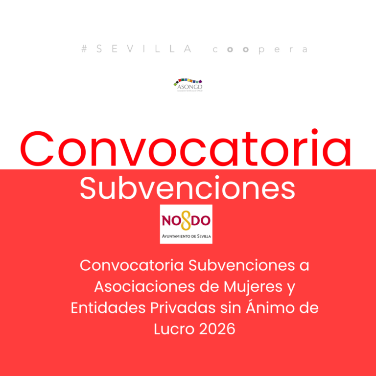 Convocatoria Subvenciones a Asociaciones de Mujeres y Entidades Privadas sin Ánimo de Lucro 2026