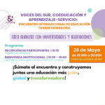 Encuentro “Voces del Sur, Coeducación y Aprendizaje-Servicio: Encuentro Internacional de Educación