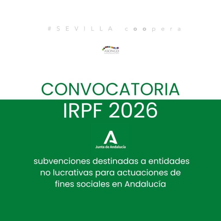 Convocatoria 0.7% 2026 Junta de Andalucía