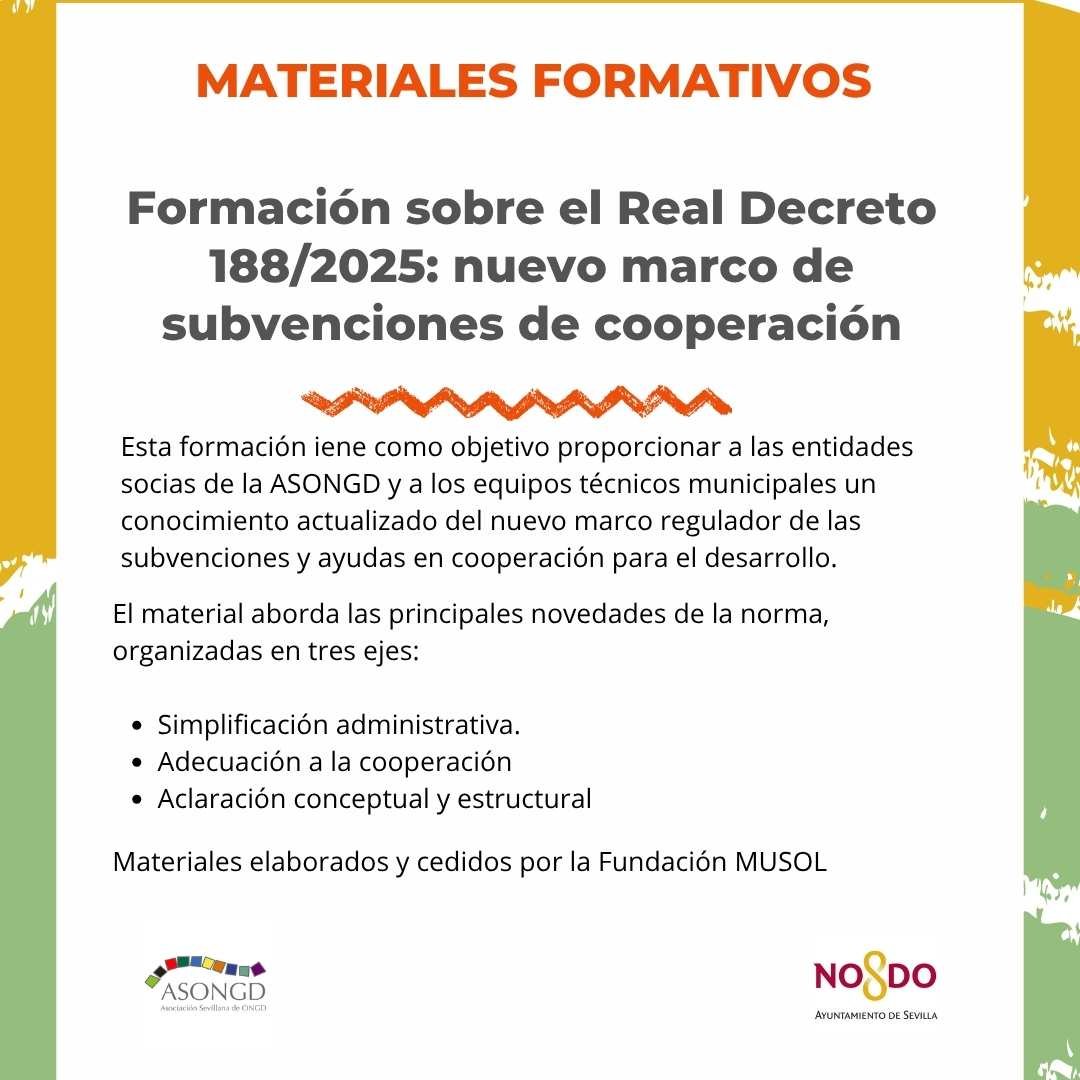 Recursos formativos RD 188/2025