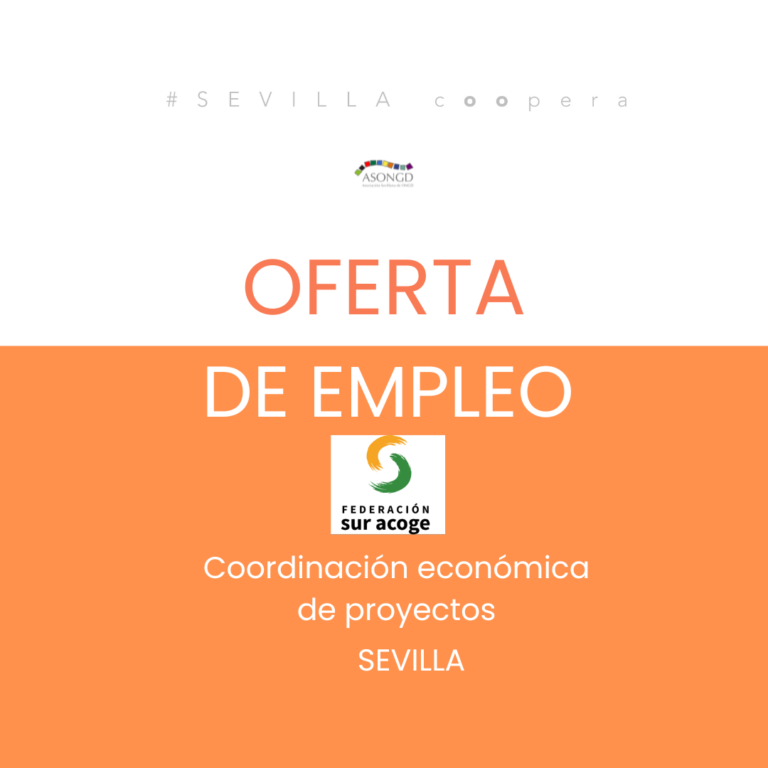 Oferta de empleo: coordinación económica de proyectos en Sevilla