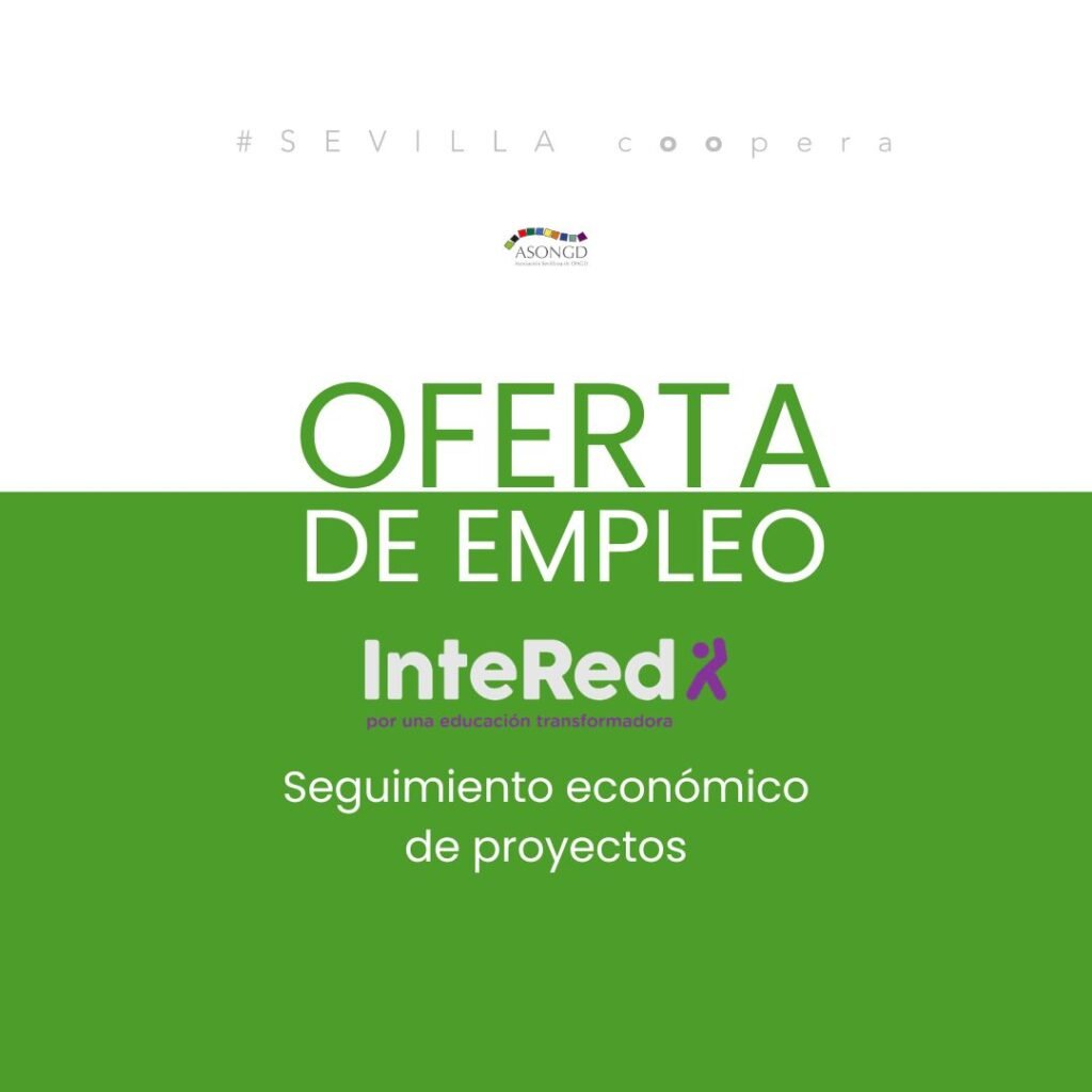 Puesto técnico de seguimiento económico de proyectos en Intered