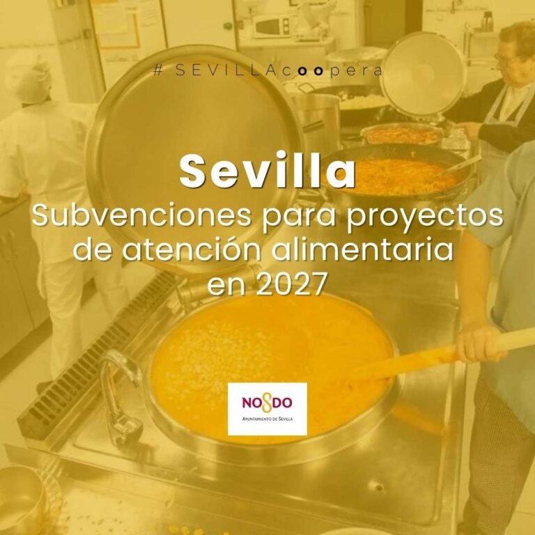 Convocatoria proyectos de comedores sociales, Sevilla 2027