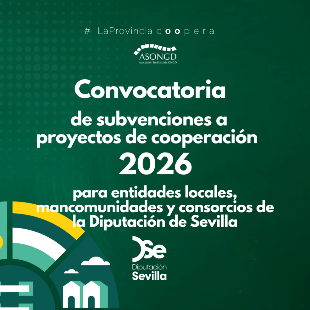 Convocatoria de subvenciones para entidades locales, mancomunidades y consorcios de la Diputación de Sevilla.