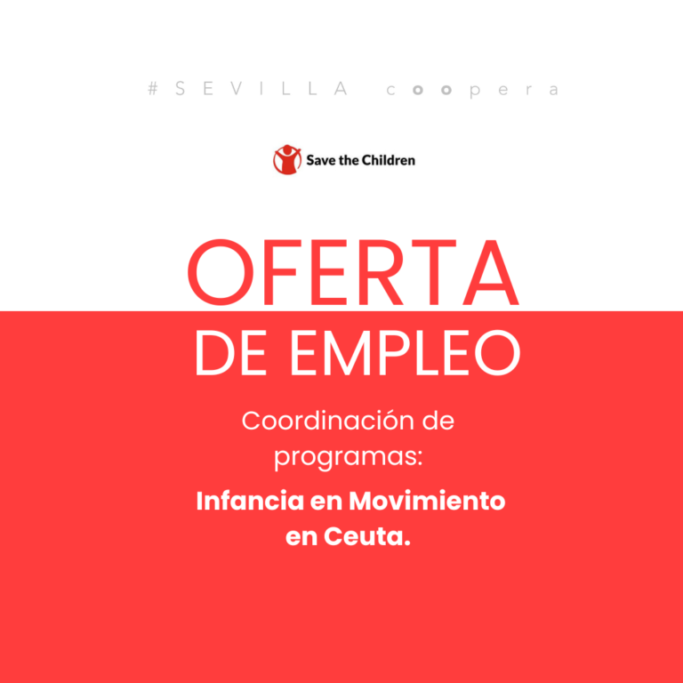 Oferta de empleo - Coordinación de programas: Infancia en Movimiento en Ceuta