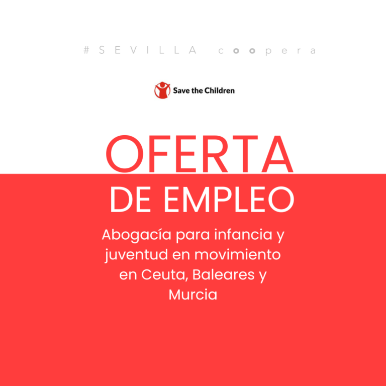 Oferta de empleo - Abogacía para infancia y juventud en movimiento en Ceuta, Baleares y Murcia
