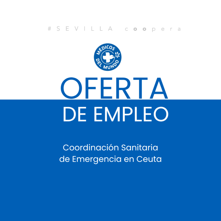Oferta de empleo: Coordinación Sanitaria de Emergencia en Ceuta