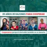 Personas con discapacidad en los campamentos de población refugiada saharaui participando en actividades comunitarias, campaña 20 años de ASONGD.