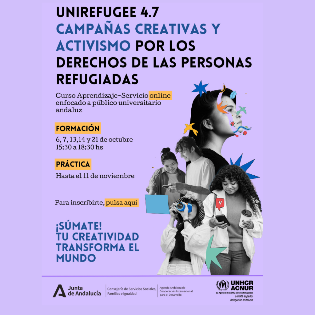 UniRefugee 4.7: Campañas creativas y activismo por los derechos de las personas refugiadas.