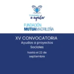 XV Convocatoria Fundación Mutua Madrileña
