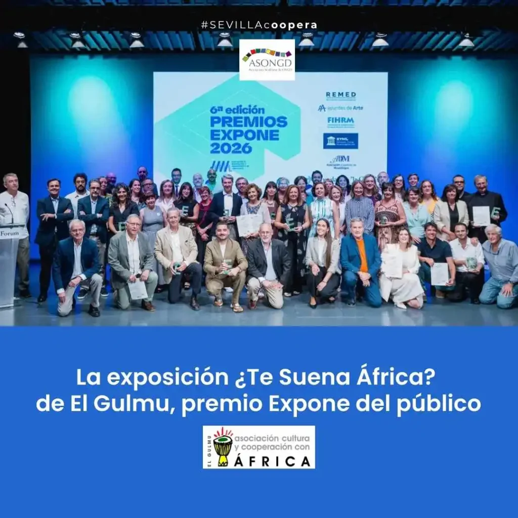 Premio Expone El Gulmu: instrumentos musicales africanos de la exposición ¿Te Suena África? en Sevilla